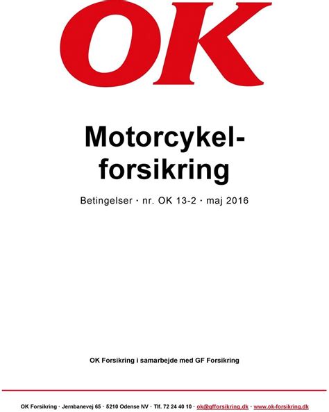 motorcykel forsikring.